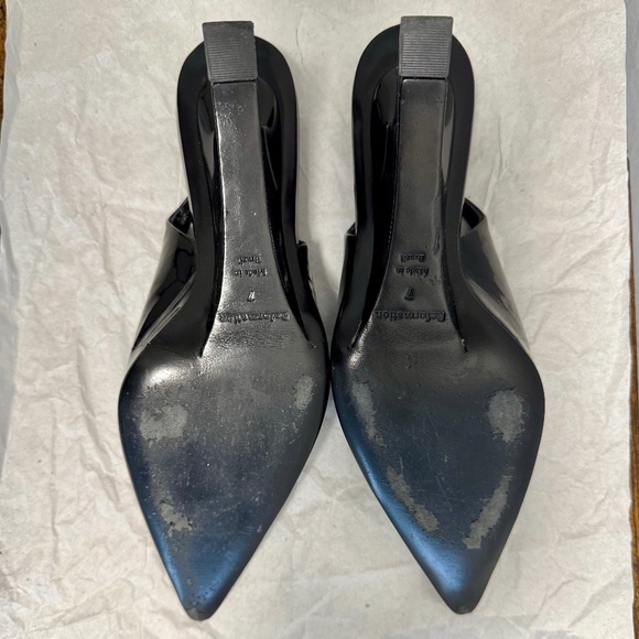 Reformation Westlyn Closed Toe Wedge, Size 7 in Black Patent - Picture 7 of 7